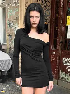 DressBerry One Shoulder Bodycon Mini Dress