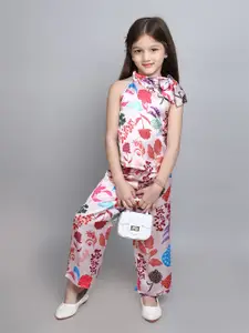 taffykids Girls Printed Top with Trousers