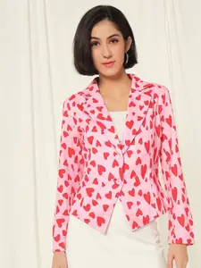 TANDUL Conversational Printed Slim Fit Single-Breasted Blazer