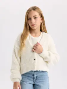 DeFacto Girls V-Neck Long Sleeves Cardigan Sweaters