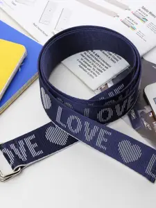 Metronaut Men Printed Belt With Slider Buckle