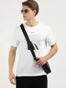 Calvin Klein Jeans Men Graphic Printed Round Neck Cotton T-Shirt