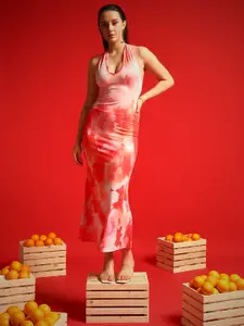 TANDUL Floral Print Maxi Dress