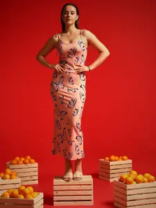 TANDUL Floral Print Maxi Dress