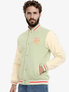 WROGN Men Checked Nylon Bomber Jacket