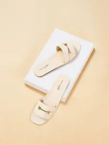 Forever Glam by Pantaloons Women Open Toe Flats With Buckles