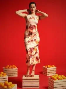 TANDUL Floral Print Maxi Dress