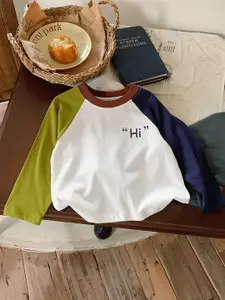 FOREVER FRIDAY Boys Cotton Colourblocked Round Neck Pullover Sweatshirt