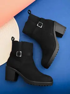 The Roadster Lifestyle Co. Women Casual Block-Heeled Boots