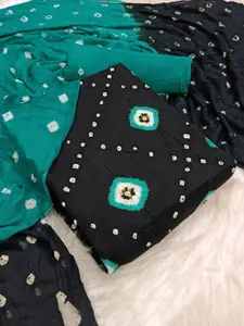 KALINI Printed Pure Cotton Unstitched Dress Material