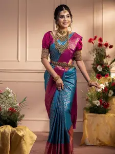 Anouk Woven Design Zari Kanjeevaram Saree