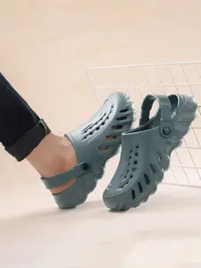 Smoothlite Men Rubber Self Design Clogs