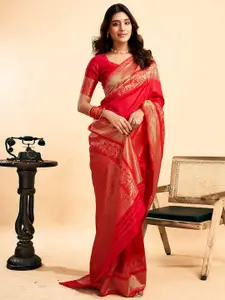 KALINI Woven Design Zari Banarasi Saree