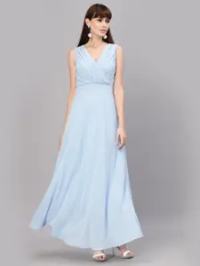 BAESD Women Wrap Fit & Flare Maxi Dress