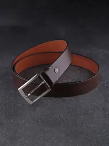 Metronaut Men Textured Leather Formal Belt