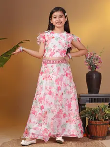 BAESD Girls Printed Ready to Wear Lehenga &