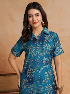 Anouk Women Floral Printed A-Line Dress