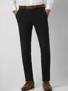 Van Heusen Men Slim Fit Mid-Rise Formal Trousers