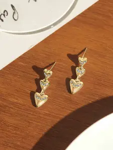 Accessorize Heart Shaped Drop Earrings