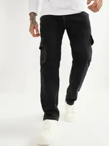 DENIMLOOK Men Regular Fit Mid-Rise Stretchable Cargo Jeans