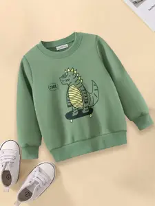 FOREVER FRIDAY Boys Cotton Typography Printed Round Neck Sweatshirt