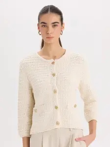 DeFacto Women Round Neck Cardigan Sweaters