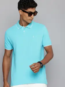 Indian Terrain Pure Cotton Polo Collar Casual T-shirt