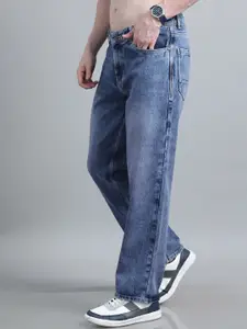 The Roadster Lifestyle Co. Men Pure Cotton Straight-Fit Mid-Rise Jeans