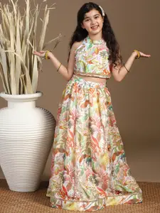 BAESD Girls Printed Ready to Wear Lehenga &