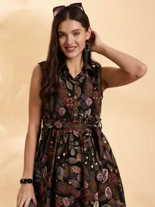 Anouk Women Ethnic Motifs Printed Fit & Flare Dress