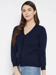 Zigo Women  V-Neck Long Sleeves Cardigan Sweater