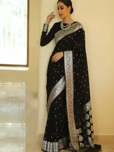Anouk Woven Design Zari Kanjeevaram Saree
