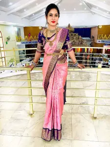 Anouk Floral Zari Kanjeevaram Saree
