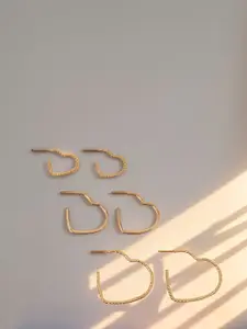 Accessorize Heart Shaped Hoop Earrings