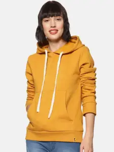 Campus Sutra Women Hooded Long Sleeves Sweatshirt