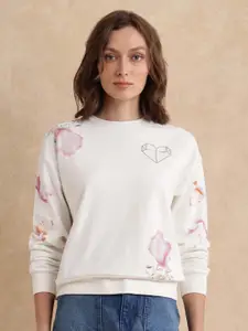 RAREISM Women Printed Pullover Sweatshirt