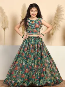 BAESD Girls Printed Ready to Wear Lehenga &