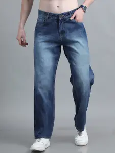 The Roadster Lifestyle Co Men Pure Cotton Straight Fit Mid-Rise Jeans