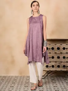 InWeave Women Checked Thread Work Kurta