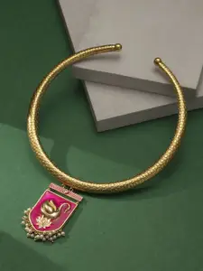 TEEJH Gold-Plated Handcrafted Necklace
