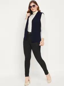 Zigo Women Cable Knit Shawl Collar Sweater Vest