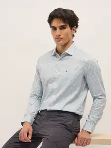 THE BEAR HOUSE Men Tailored Fit Opaque Printed Formal Shirt