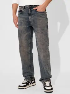 The Souled Store Men Straight Fit Light Fade Mid-Rise Stretchable Jeans