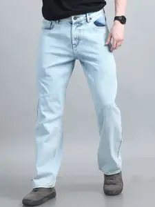 The Roadster Lifestyle Co. Men Pure Cotton Straight-Fit Mid-Rise Jeans