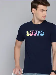 Levis Brand Logo Printed Pure Cotton T-shirt