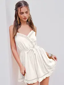 DressBerry Women Halter Neck Sleeveless Fit & Flare Dress