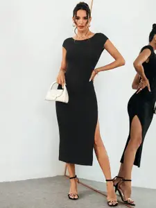 DressBerry Women Boat Neck Bodycon Dress