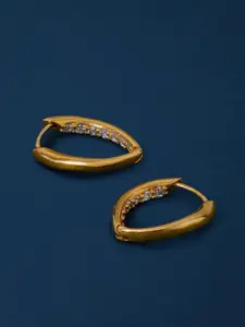 Accessorize Leaf Shaped Hoop Earrings