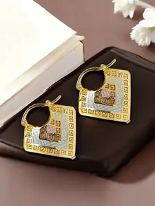 FEMMIBELLA Heart Shaped Hoop Earrings