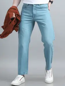 The Roadster Lifestyle Co Men Pure Cotton Relaxed-Fit Mid-Rise Jeans